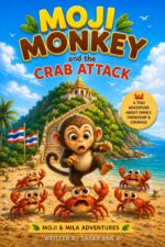 Moji Monkey and the Crab Attack and Mila
