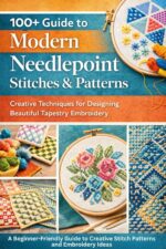 100+ Guide to Modern Needlepoint Stitches & Pattren.: Creative Techniques for Designing Beautiful Tapestry Embroidery a Beginner-friendly Guide to Creative Stitch Patterns and Embroidery Ideas