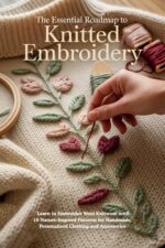 The Essential Roadmap to Knitted Embroidery : Learn to Embroider Wool Knitwear With 18 Nature-inspired Patterns for Handmade, Personalized Clothing and Accessories