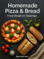 Homemade Pizza and Bread Cookbook From Dough to Toppings : Featuring Easy Pizza Dough Recipes, Flavorful Sauces, Pizza Recipes , Baking Book Techniques and Step-by-step Bread Baking Books
