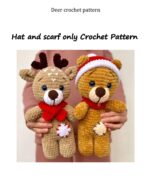 Deer Crochet Pattern Hat and Scarf | Diy Craft Workbook — Quick & Fun Hat Project | Modern Style, Clear Photos: Photo Walkthrough Beginner to Advanced Step by Step Images Stash-friendly