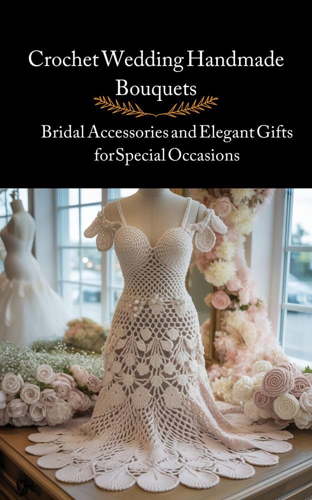 Crochet Wedding Handmade Bouquets: Bridal Accessories and Elegant Gifts for Special Occasions