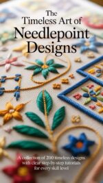 The Timeless Art of Needlepoint Designs: a Collection of 200 Timeless Designs With Clear Step-by-step Tutorials for Every Skill Level