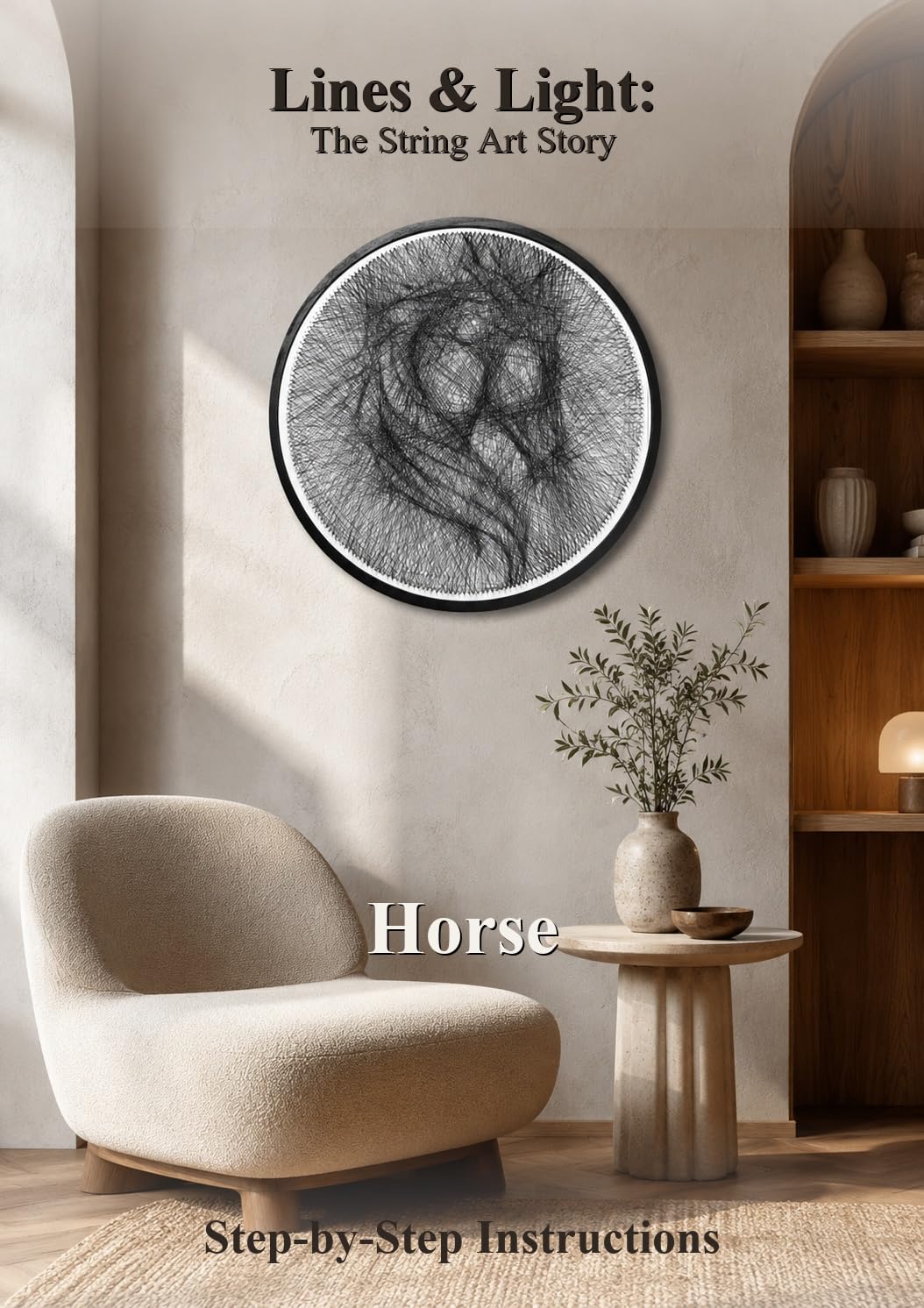 Lines & Light: the String Art Story - Horse: Step-by-step Instructions