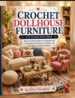 Crochet Dollhouse Furniture 1:12 Scale Patterns for Miniature Homes: Step-by-step Guide to Creating Tiny Living Room, Bedroom, Dining, and Reading Corner ... Dollhouse Furniture World Series Book