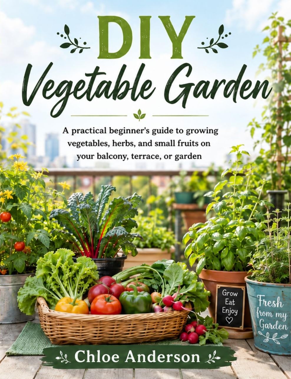 Diy Vegetable Garden: a Practical Beginner's Guide to Growing Vegetables, Herbs, and Small Fruits on Your Balcony, Terrace, or Garden