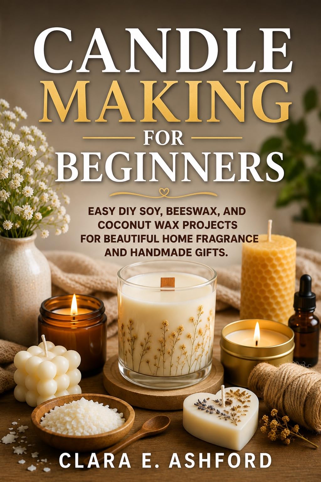 Candle Making for Beginners : Easy Diy Soy, Beeswax, and Coconut Wax Projects for Beautiful Home Fragrance and Handmade Gifts.