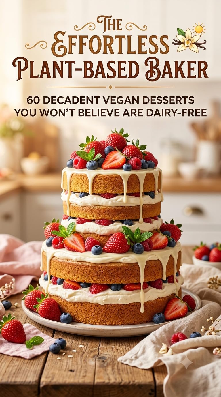 The Effortless Plant-based Baker: 60 Decadent Vegan Desserts You Won't Believe Are Dairy-free
