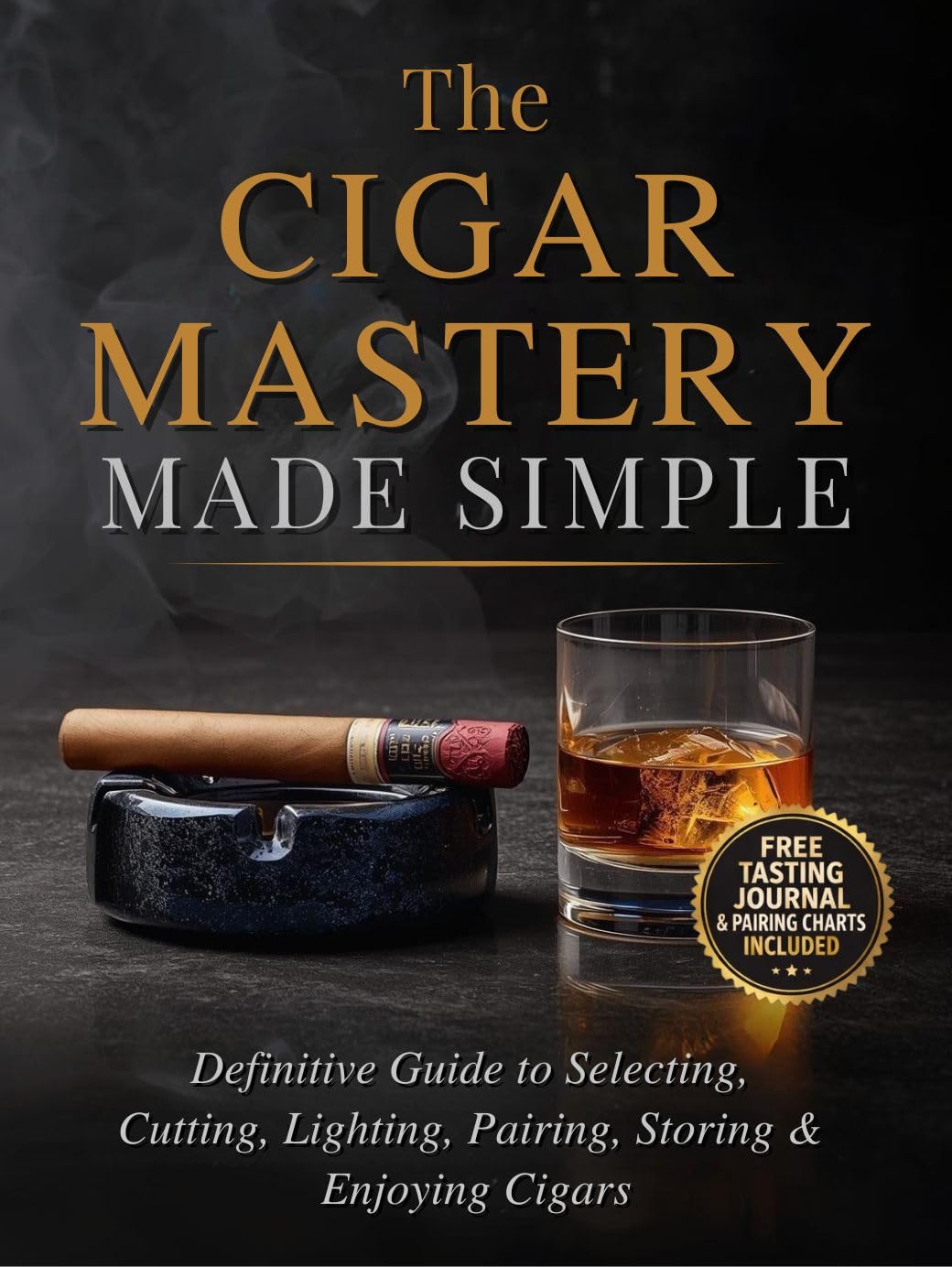 The Cigar Mastery Made Simple: Definitive Guide to Selecting, Cutting, Lighting, Pairing, Storing & Enjoying Cigars