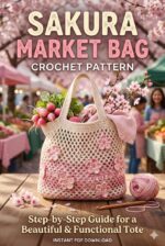 Sakura Market Bag Crochet Pattern: Instant Pdf Download: Japanese Cherry Blossom Mesh Tote Bag Crochet Pattern - Step-by-step Summer Shopping Bag Guide ... With Detailed Photo
