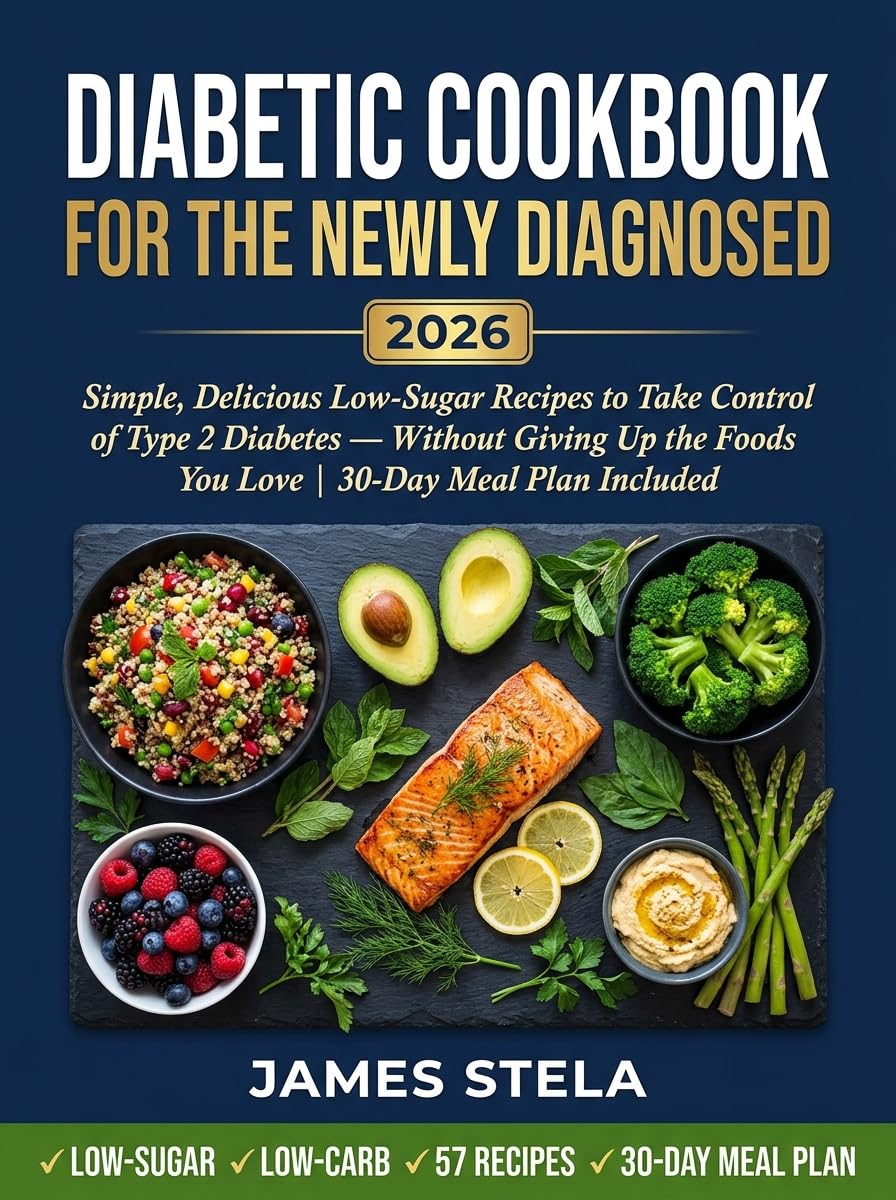 Diabetic Cookbook for the Newly Diagnosed 2026: Simple, Delicious Low-sugar Recipes to Take Control of Type 2 Diabetes — Without Giving Up the Foods You Love | 30-day Meal Plan Included"