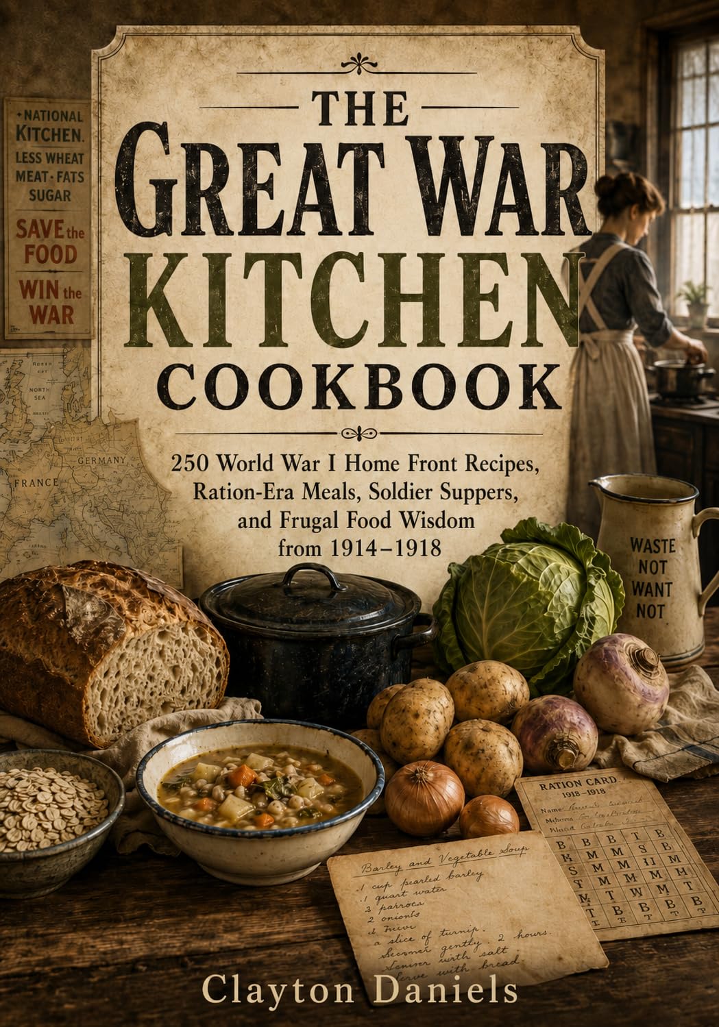 The Great War Kitchen Cookbook: 250 World War I Home Front Recipes, Ration-era Meals, Soldier Suppers, and Frugal Food Wisdom From 1914-1918 the Past Cookbook
