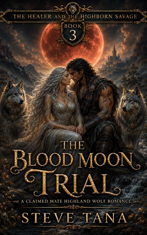The Blood Moon Trial : a Claimed Mate Highland Wolf Romance: Fated Mates Paranormal Shifter Romance Book Three Healer and the Highborn Savage