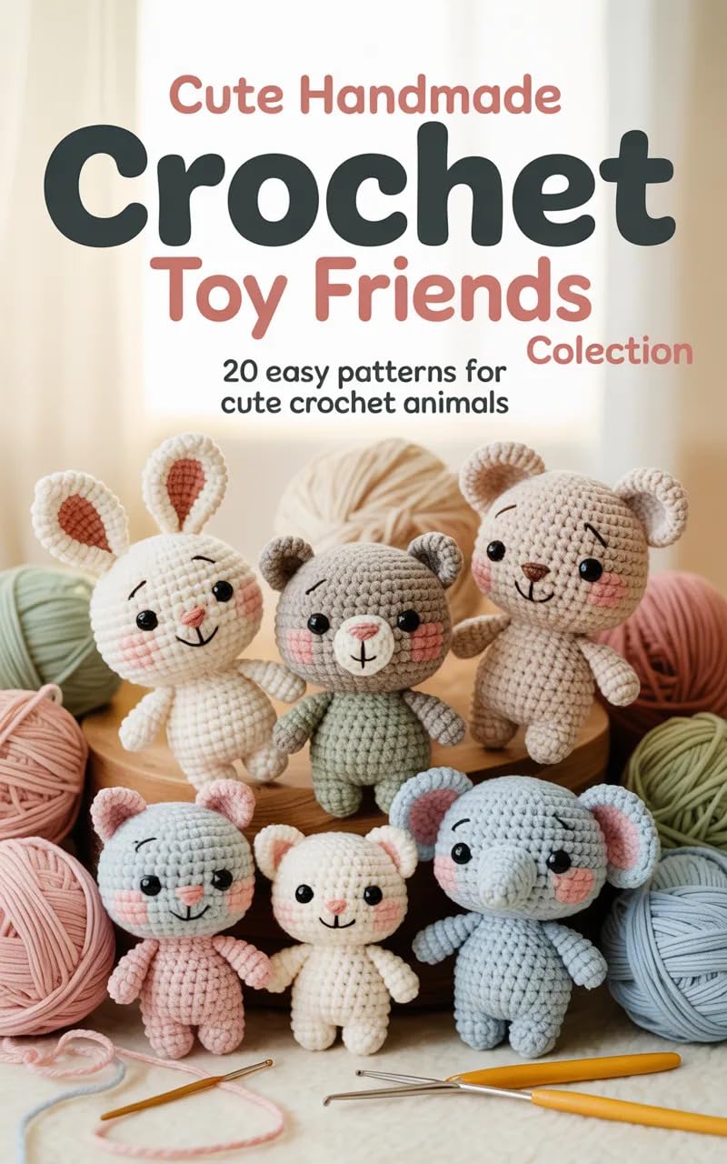 Cute Handmade Crochet Toy Friends Collection: 20 Easy Patterns for Cute Crochet Animals