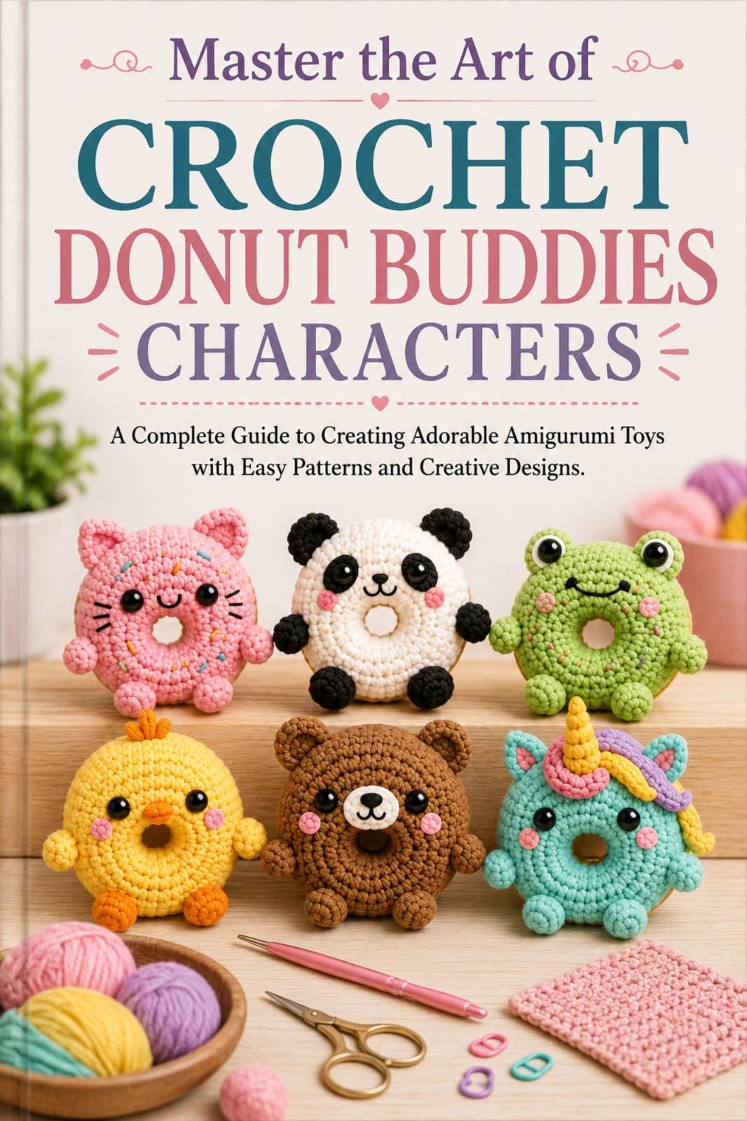 Master the Art of Crochet Donut Buddies Characters.: a Complete Guide to Creating Adorable Amigurumi Toys With Easy Patterns and Creative Designs