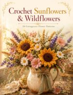 Crochet Sunflowers & Wildflowers: 20 Cottagecore Flower Patterns , Sunflowers, Lavender & Wildflower Bouquets for Everlasting Cottagecore Home Decor, Beginner-friendly Blooms Book