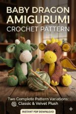 Baby Dragon Amigurumi Crochet Pattern: Instant Pdf Download: Cute Plush Dragon Crochet Pattern - Step-by-step Fantasy Animal Doll Guide for Beginners With Detailed Photos