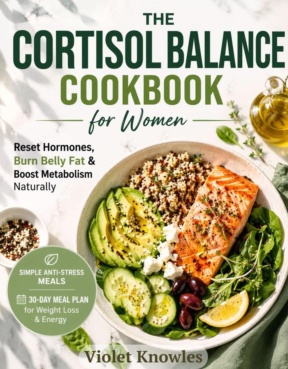 The Cortisol Balance Cookbook for Women: Reset Your Hormones, Burn Belly Fat, and Boost Metabolism Naturally With Simple Anti-stress Meals | Easy 30-day ... Loss & Energy & Hormone Reset