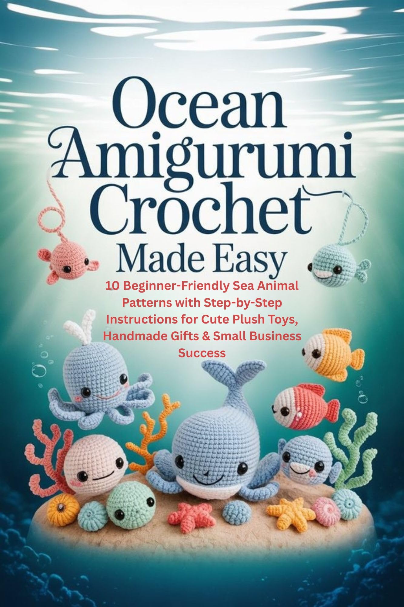 Ocean Amigurumi Crochet Made Easy: 10 Beginner-friendly Sea Animal Patterns With Step-by-step Instructions for Cute Plush Toys, Handmade Gifts & Small Business Success