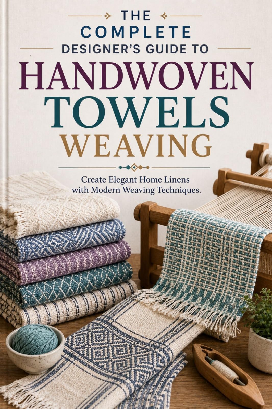 The Complete Designer's Guide to Handwoven Towels Weaving: Create Elegant Home Linens With Modern Weaving Techniques