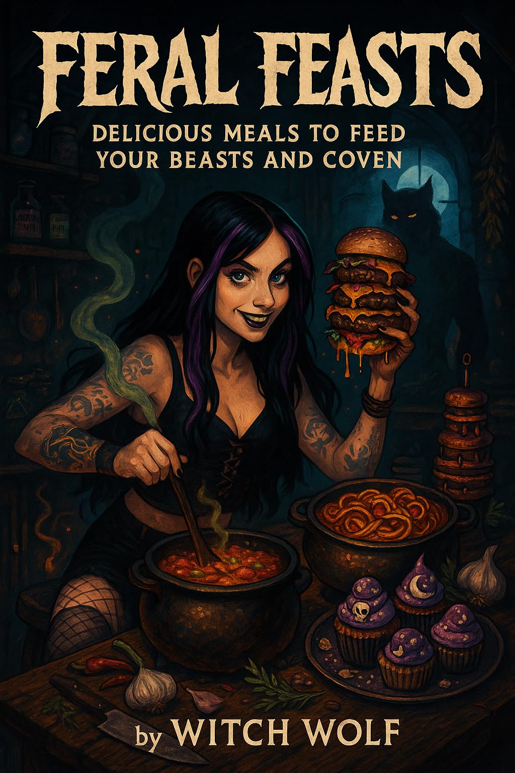 Feral Feasts: Delicious Meals to Feed Your Beasts and Coven With Witch Wolf Book