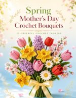 Spring Mother's Day Crochet Bouquets: 22 Crochet Spring Flowers, Tulips, Daffodils & Everlasting Bouquets, a Handmade Mother's Day Gift for Beginners Blooms Book