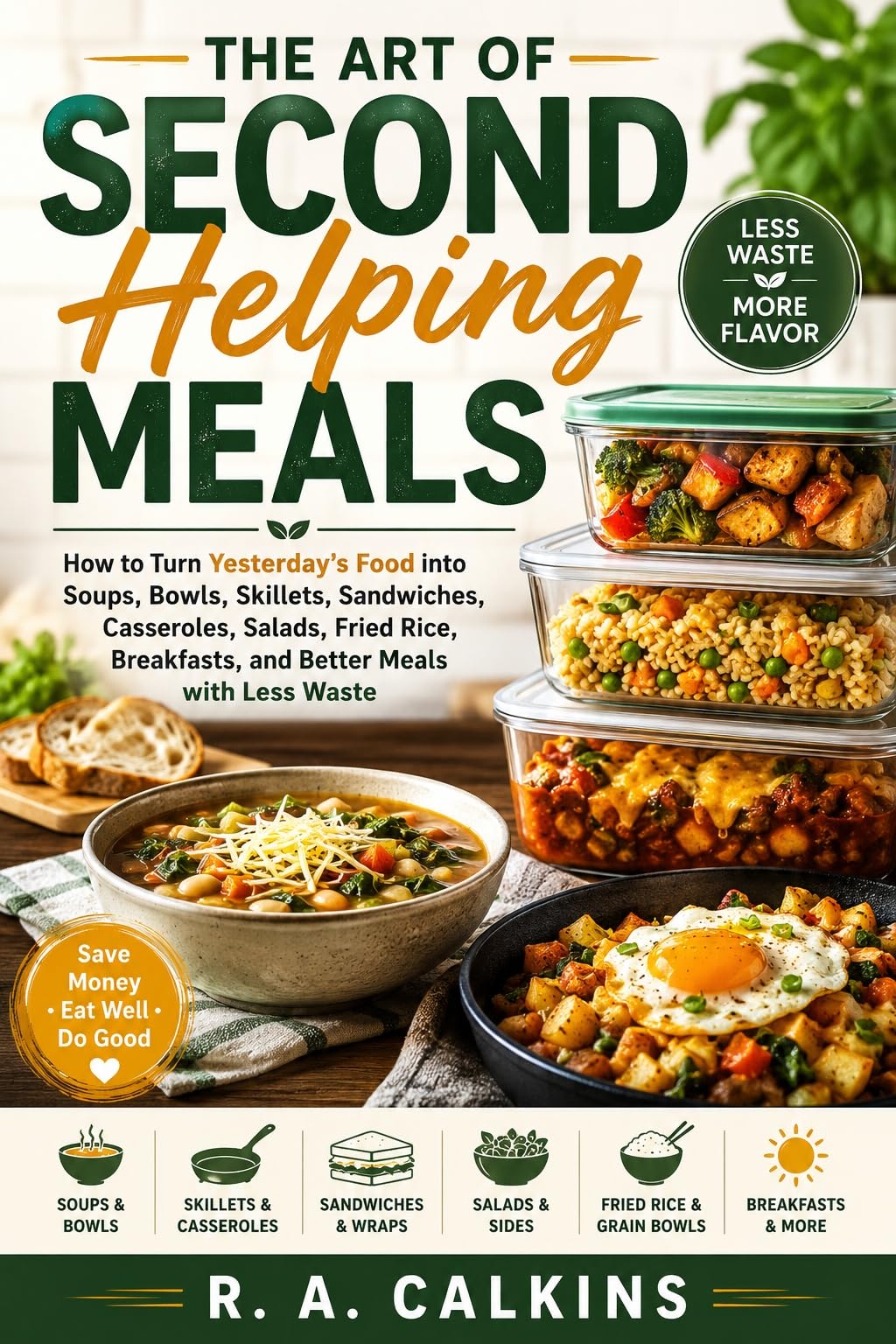 The Art of Second Helping Meals: How to Turn Yesterday’s Food Into Soups, Bowls, Skillets, Sandwiches, Casseroles, Salads, Fried Rice, Breakfasts, and Better Meals With Less Waste