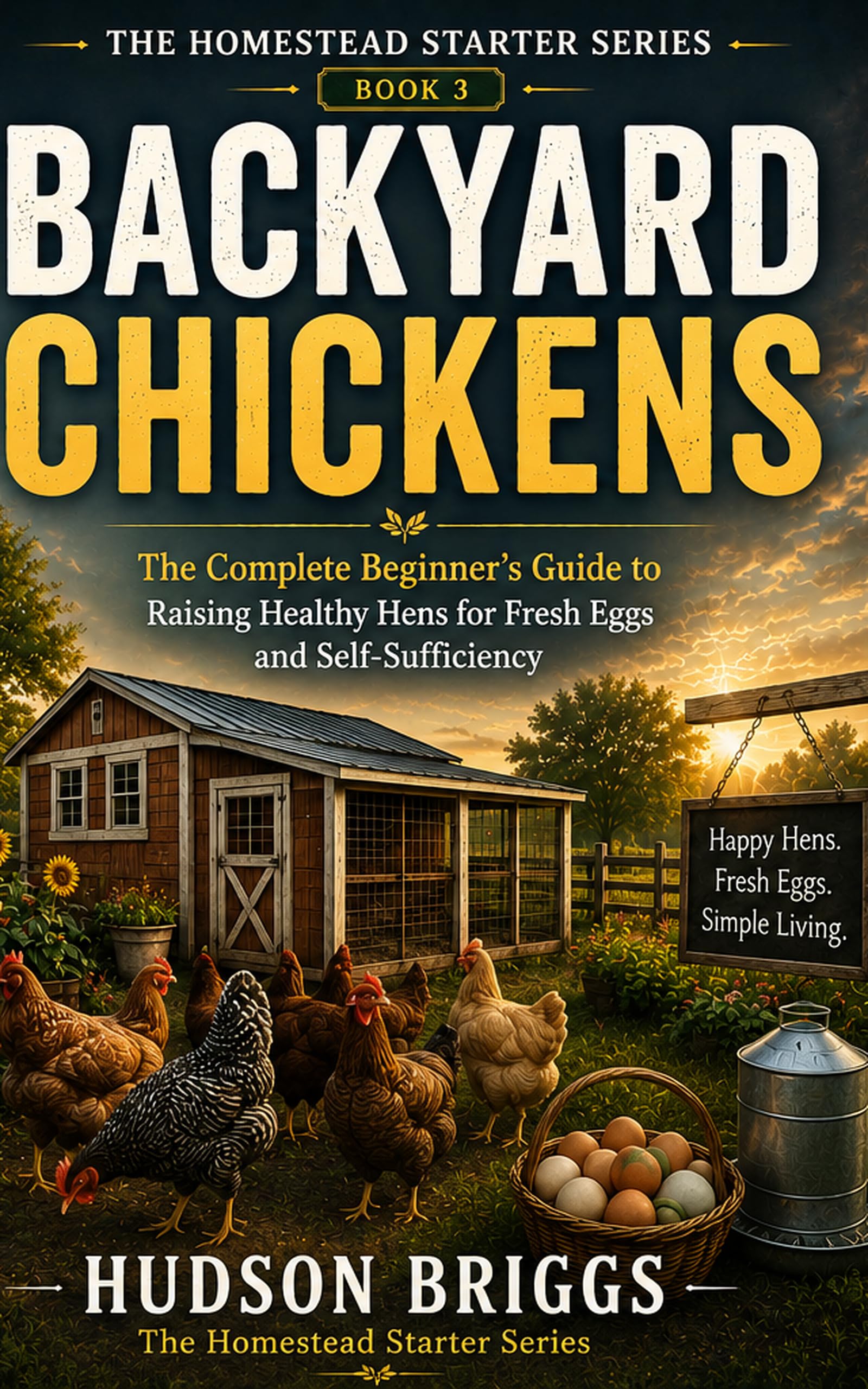 Backyard Chickens: the Complete Beginner's Guide to Raising Healthy Hens for Fresh Eggs and Self-sufficiency Homestead Starter Series Book
