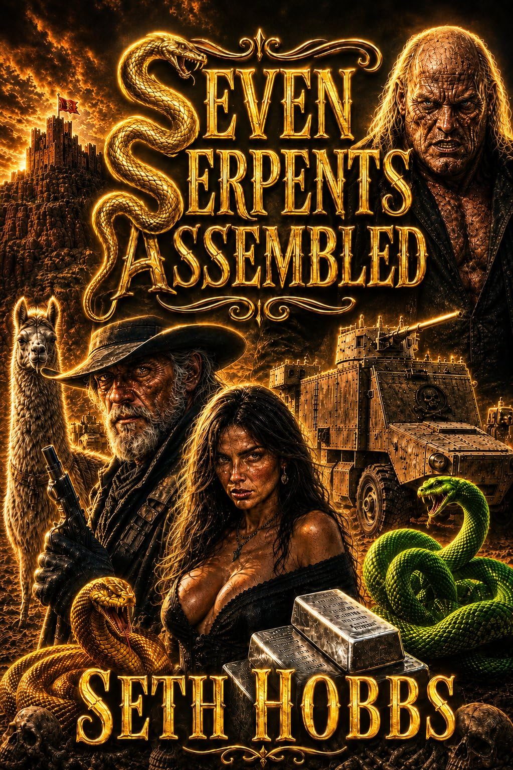Seven Serpents Assembled: an Epic Weird Western Grimdark Fantasy Book West
