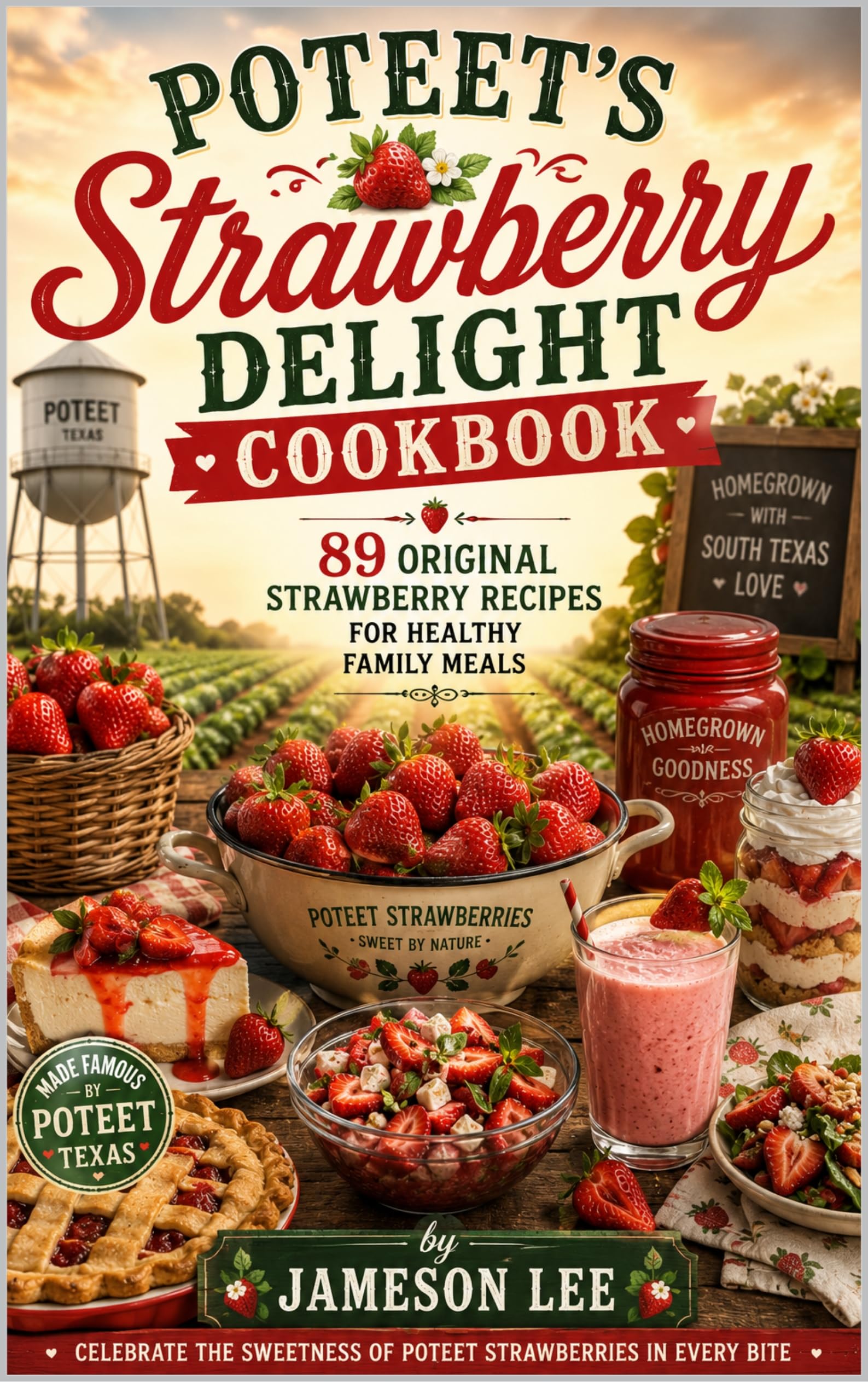 Poteet's Strawberry Delight Cookbook: 89 Original Strawberry Recipes for Healthy Family Meals & Modern Meals Book