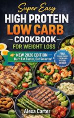 Super Easy High Protein Low Carb Cookbook: Quick, Flavorful 30-minute Meals to Boost Fat Burning & Build Lean Muscle — Bonus: Full-color Pages and Weekly Meal Plans