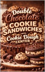 Double Chocolate Cookie Sandwiches With Cookie Dough Center