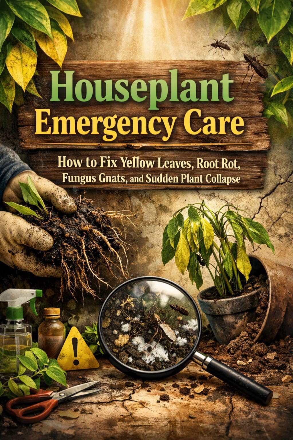 Houseplant Emergency Care: How to Fix Yellow Leaves, Root Rot, Fungus Gnats, and Sudden Plant Collapse