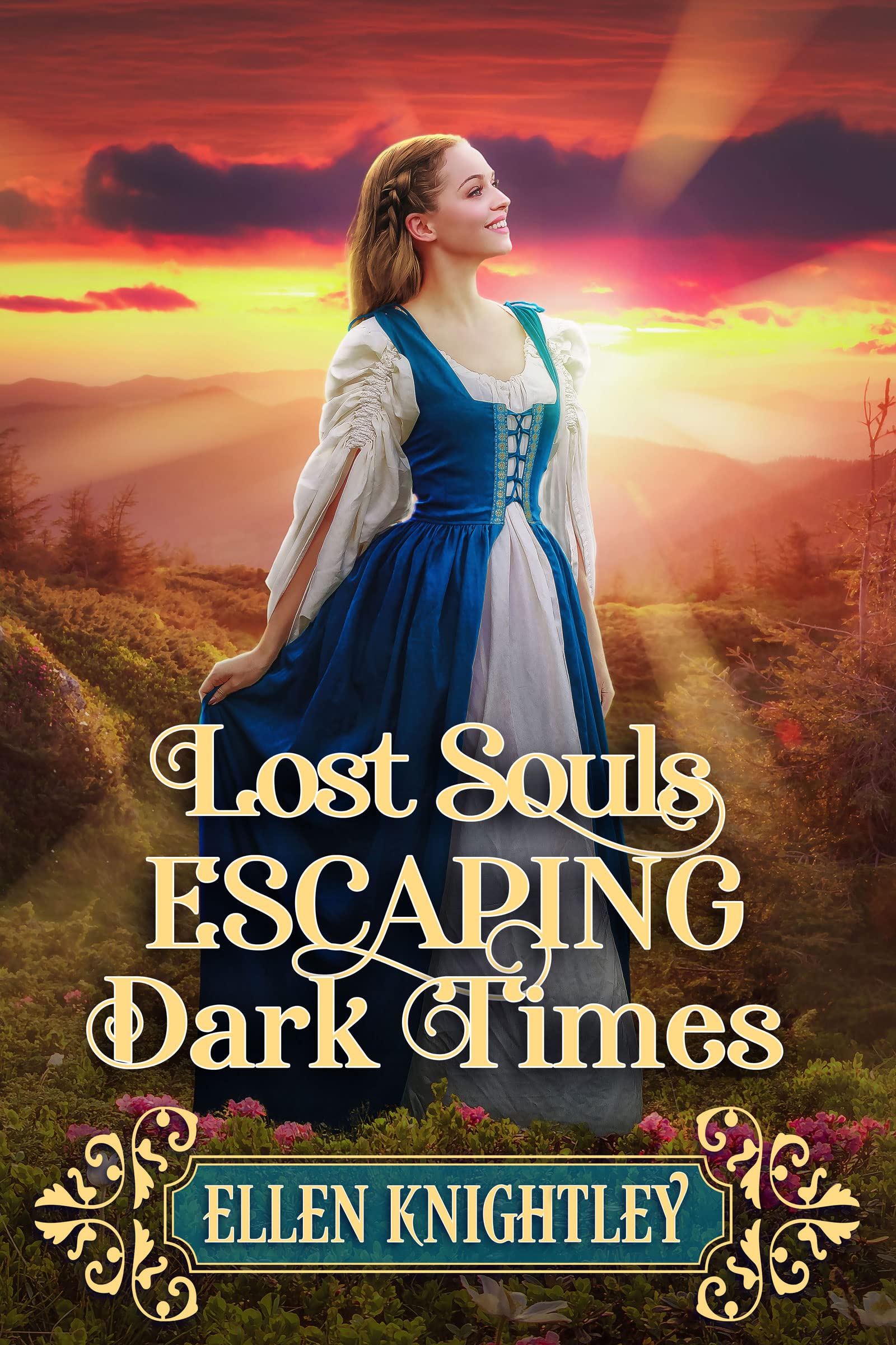 Lost Souls Escaping Dark Times: a Historical Western Romance Novel Hearts of The
