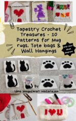 Crochet Tapestry Patterns for Mug Rugs, Tote Bags & Wall Hangings: Tapestry Crochet Treasures 10 Stunning Patterns With Color Block Diagrams