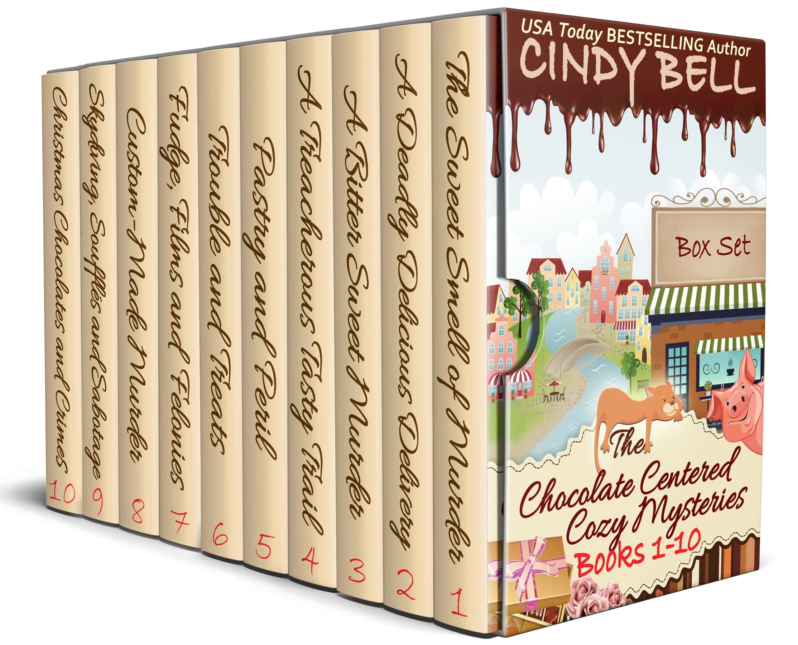 Chocolate Centered Cozy Mysteries Box Set Books 1 - 10 Centered Cozy Mysteries 10 Book Boxed