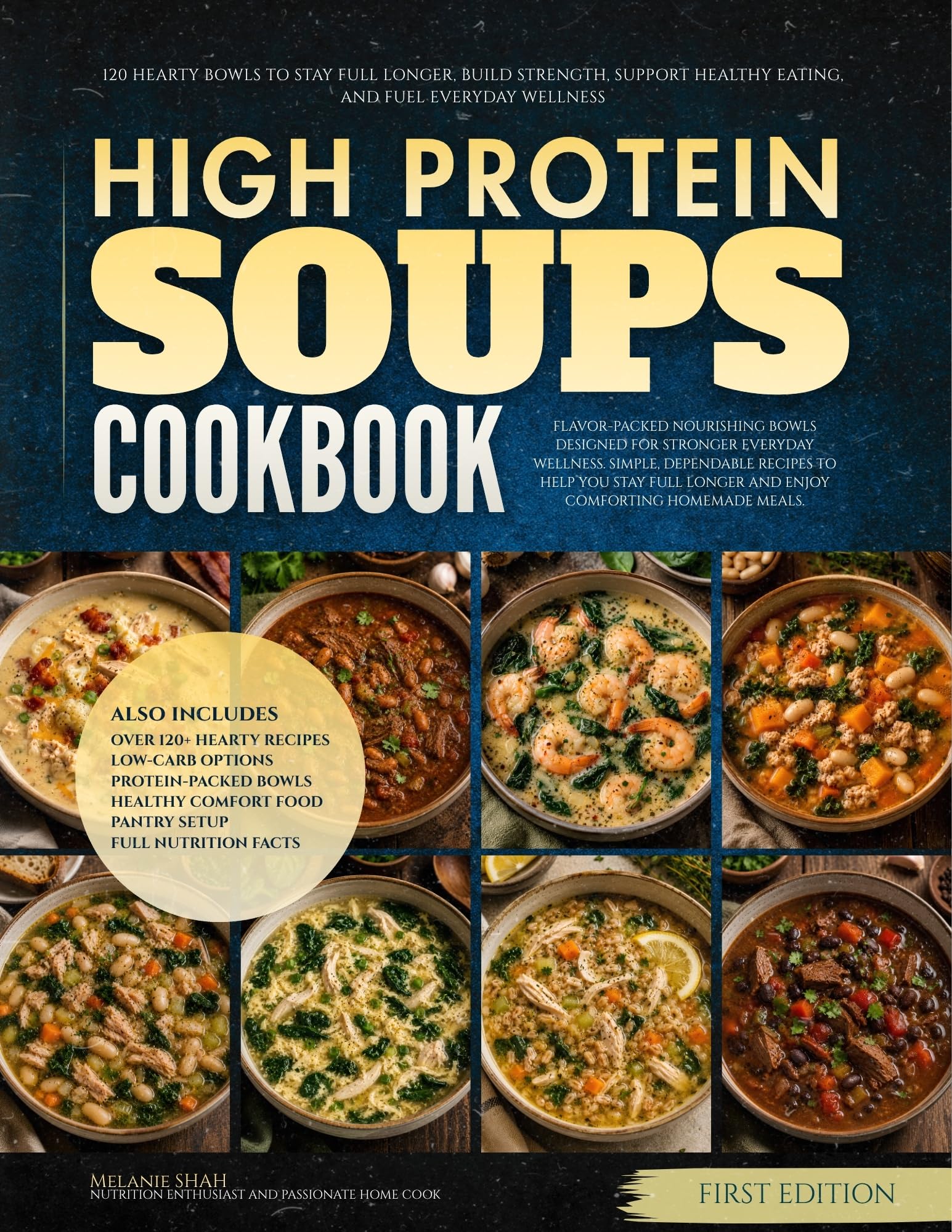 The High Protein Soups Cookbook: 120 Hearty Bowls to Stay Full Longer, Build Strength, Support Healthy Eating, and Fuel Everyday Wellness Everyday High Protein Diet
