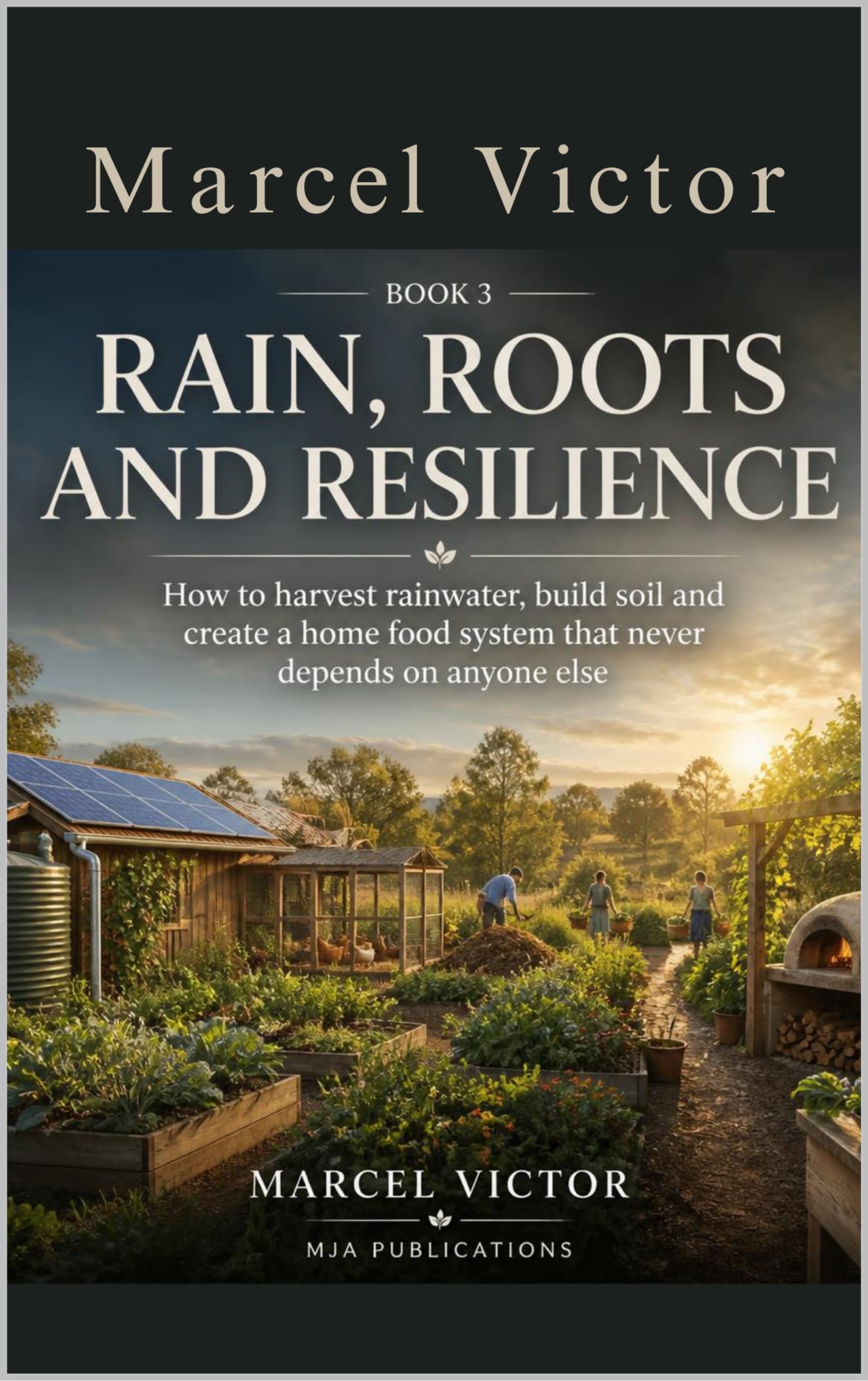 Rain, Roots, and Resilience.: How to Harvest Rainwater, Build Soil, and Create a Home Food System That Never Depends on Anyone Else . Preparedness Series Book