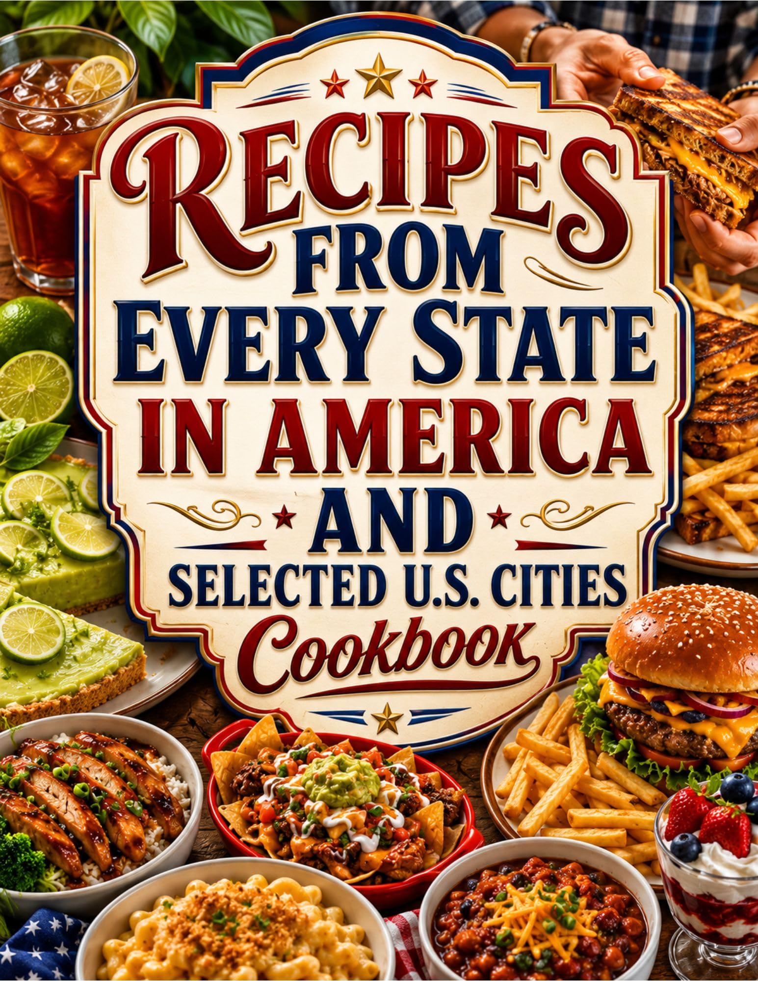 Recipes From Every State in America and Selected U.s. Cities Cookbook: Treasury of Every Type of Delicious Recipe, Ingredients, and Local Flavors From Across the United States