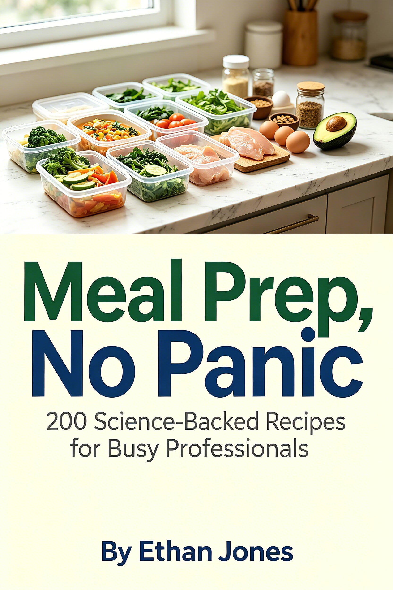 Meal Prep, No Panic: 200 Science-backed Recipes for Busy Professionals: the Stress-free Guide to Healthy Weekly Meals, Weight Loss, and Saving Money on Takeout—even If You Can't Cook