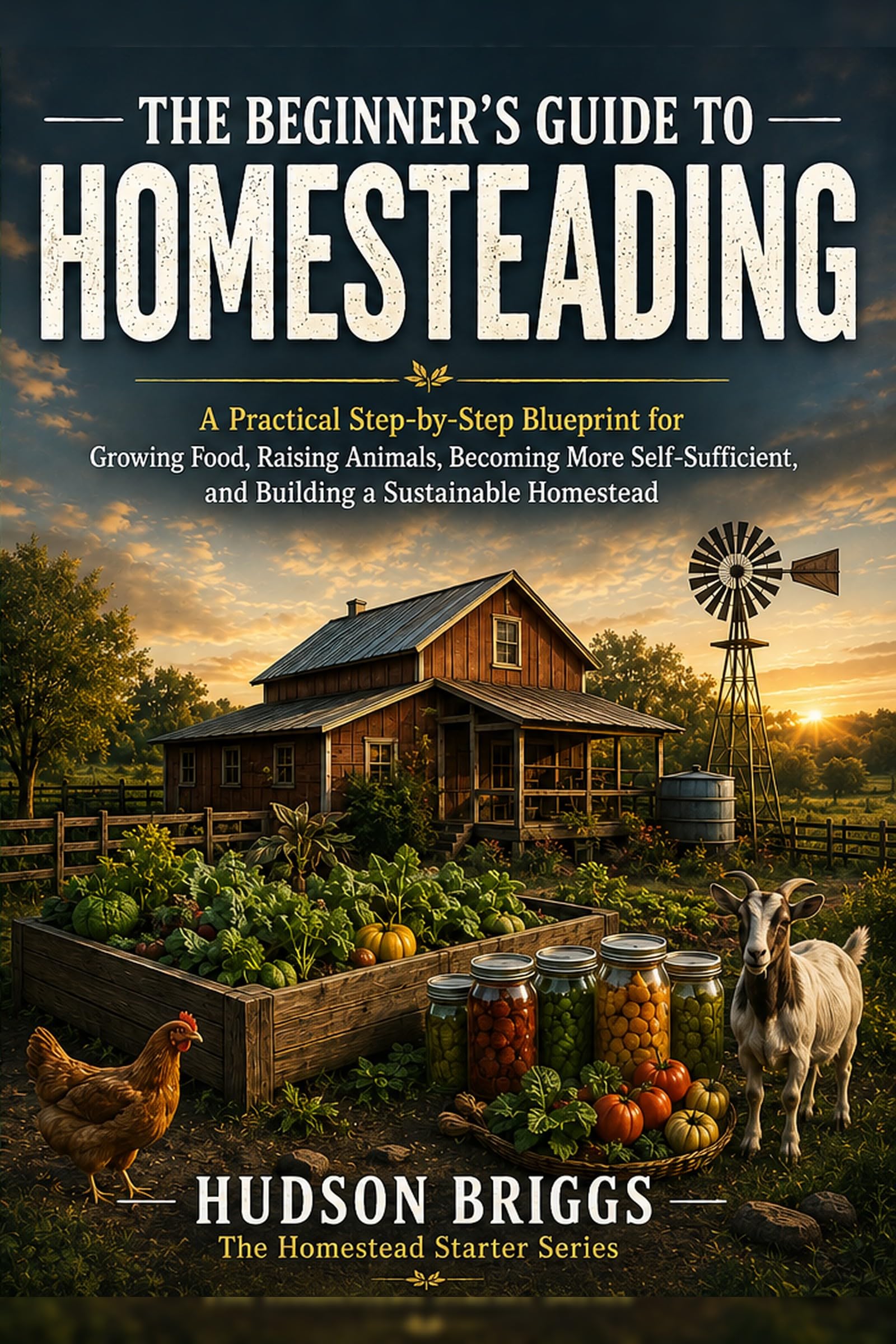 The Beginner's Guide to Homesteading: a Practical Step-by-step Blueprint for Growing Food, Raising Animals, Becoming More Self-sufficient, and Building ... Homestead Starter Series Book