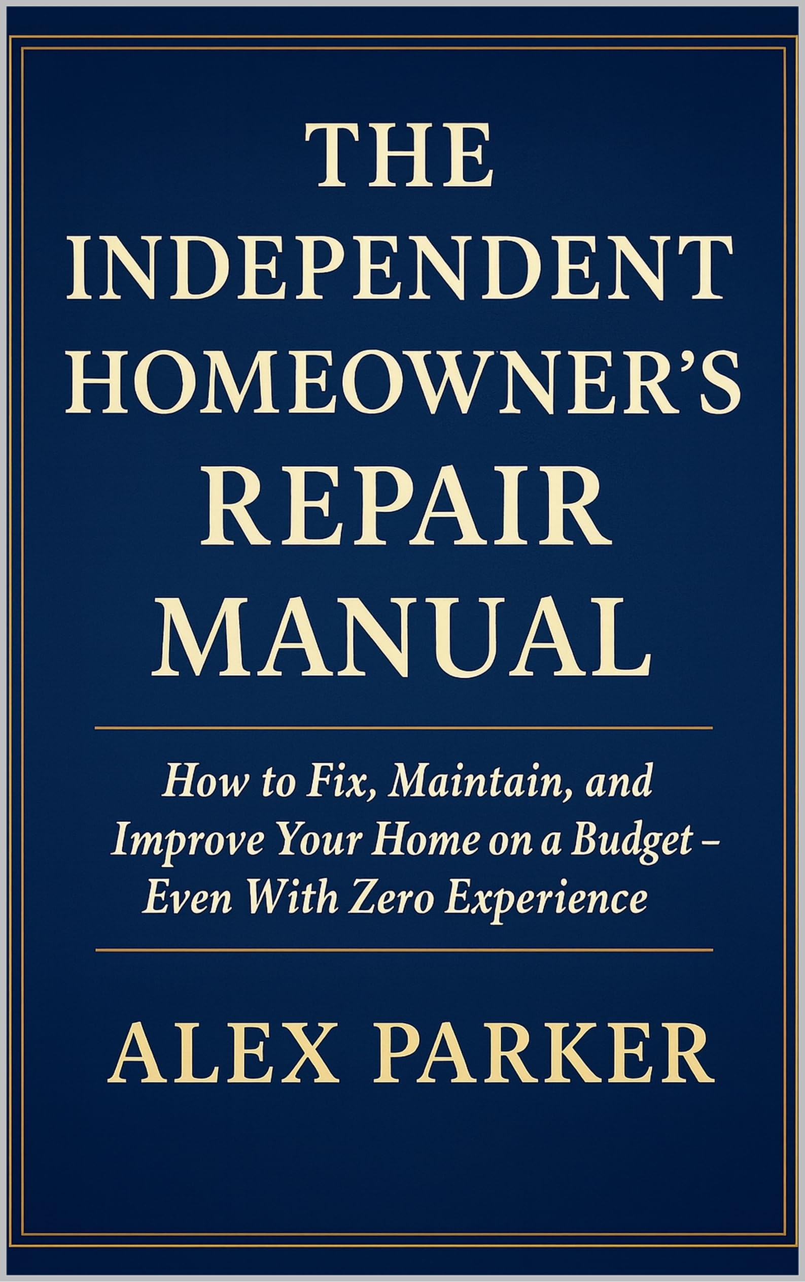 The Independent Homeowner’s Repair Manual: How to Fix, Maintain, and Improve Your Home on a Budget- Even With Zero Experience Independent Homeowner Series Book