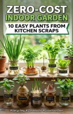 Zero-cost Indoor Garden: 10 Easy Plants From Kitchen Scraps: a Complete Beginner's Guide to Growing Vegetables & Herbs From Kitchen Scraps