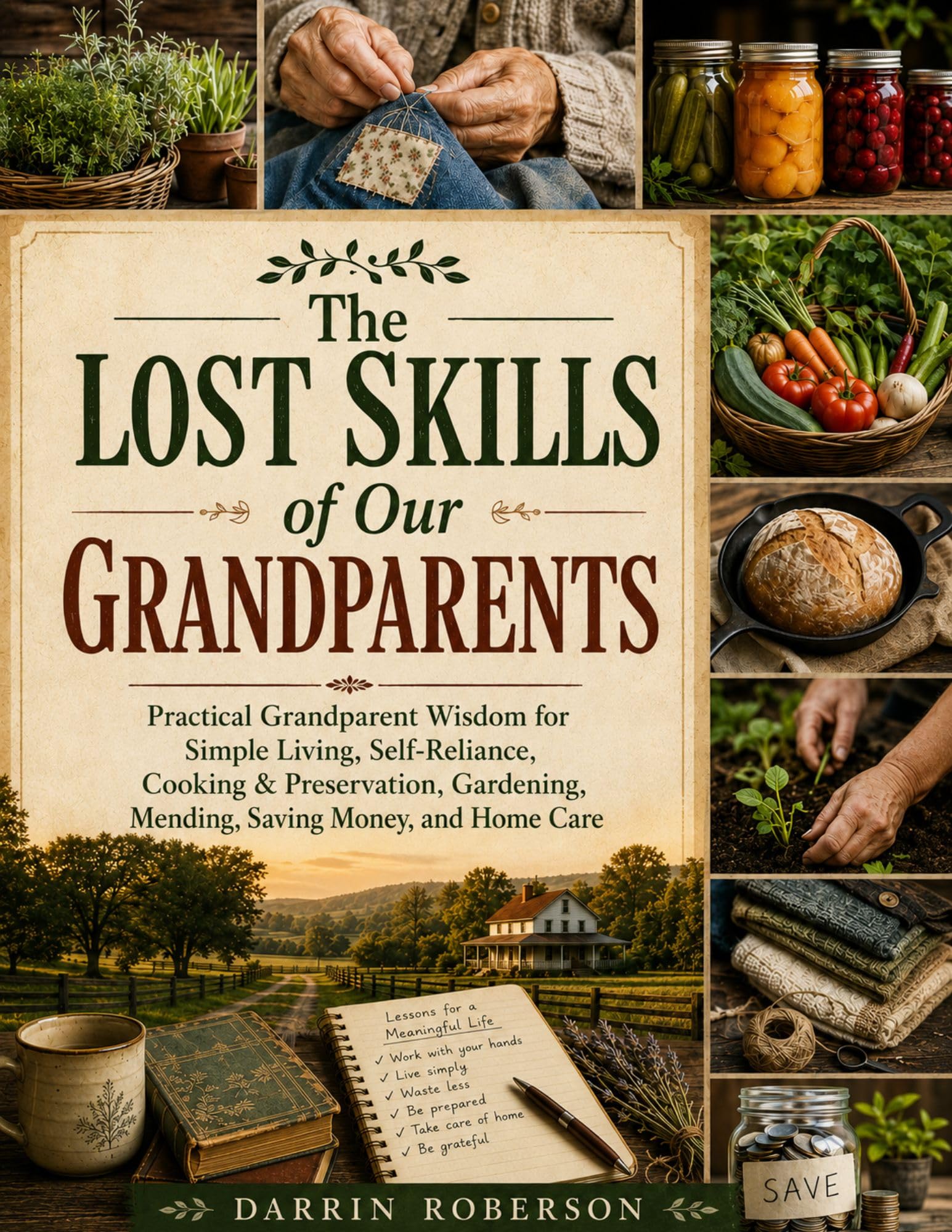 The Lost Skills of Our Grandparents: Practical Grandparent Wisdom for Simple Living, Self-reliance, Cooking & Preservation, Gardening, Mending, Saving Money, and Home Care