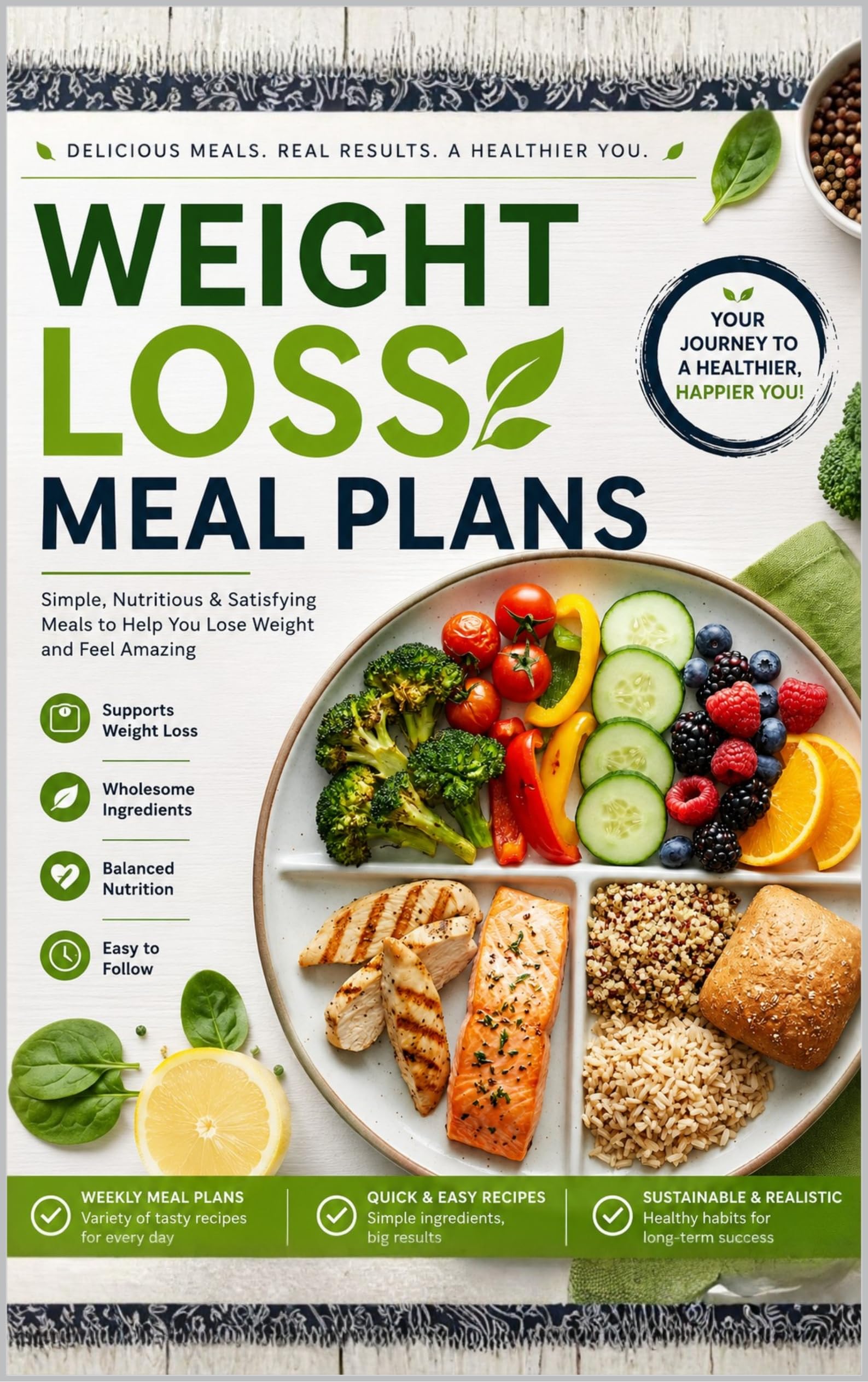 Weight Loss Meal Plans: a Simple Guide to Balanced Eating, Portion Control, and Healthy Weight Management