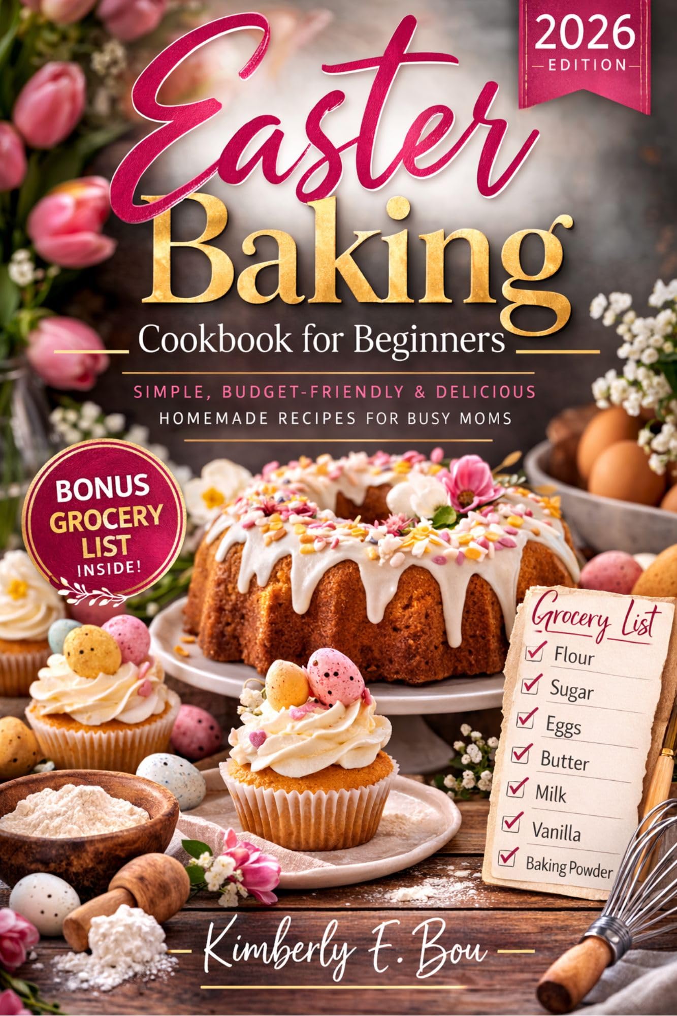 Easter Baking Cookbook for Beginners: the Complete Budget-friendly and Easy Homemade Meals for Busy Moms With Grocery List