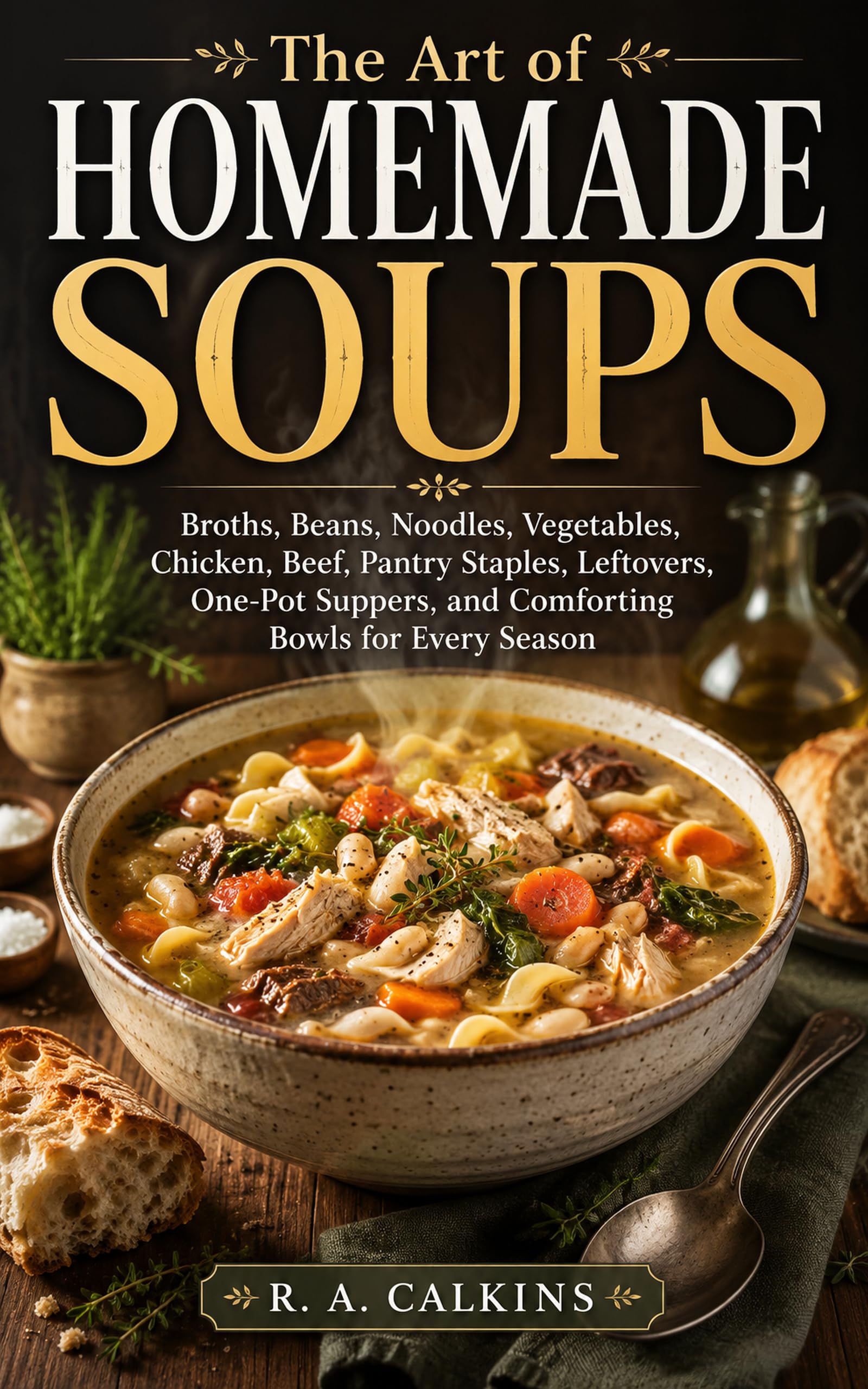 The Art of Homemade Soups: Broths, Beans, Noodles, Vegetables, Chicken, Beef, Pantry Staples, Leftovers, One-pot Suppers, and Comforting Bowls for Every Season