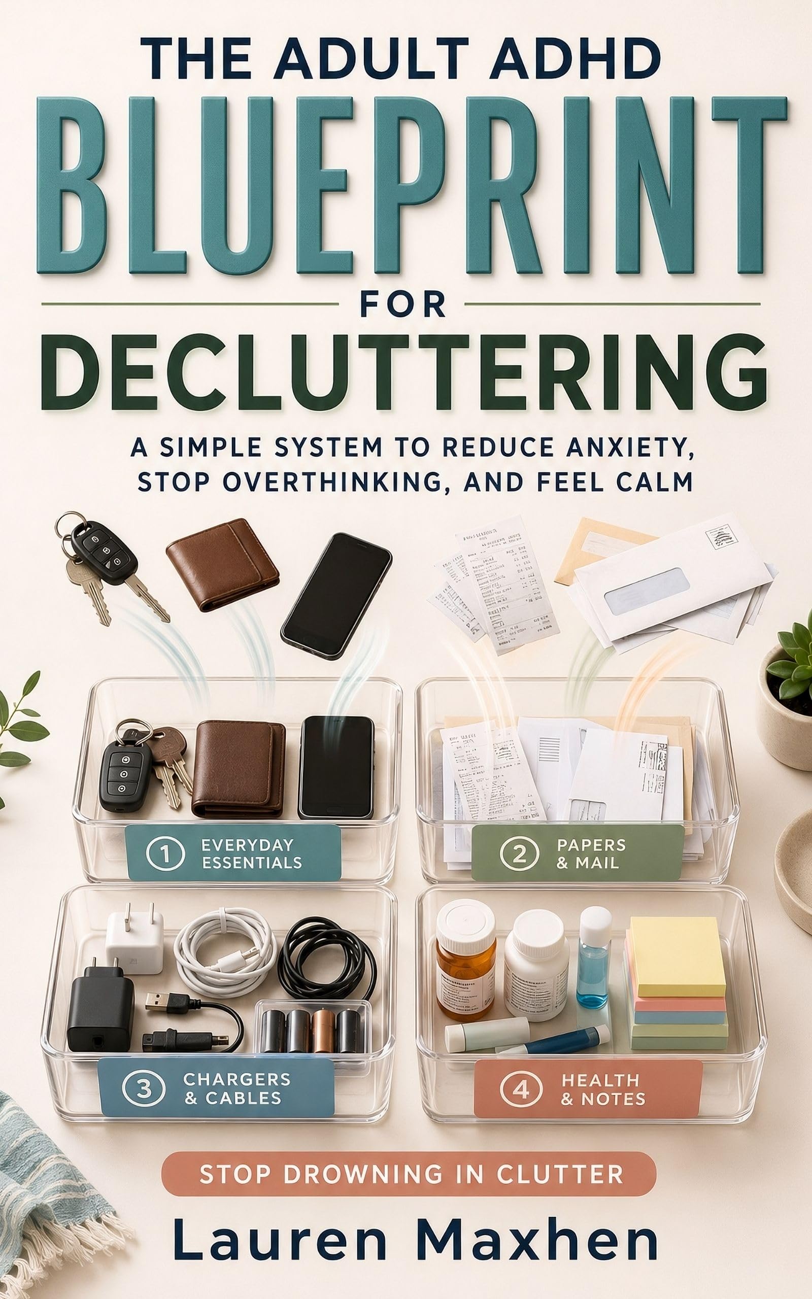 The Adult Adhd Blueprint for Decluttering: Stop Drowning in Clutter, Reclaim Your Home, and Defeat Adhd Paralysis Using an Actionable, Step-by-step Visual Sorting System