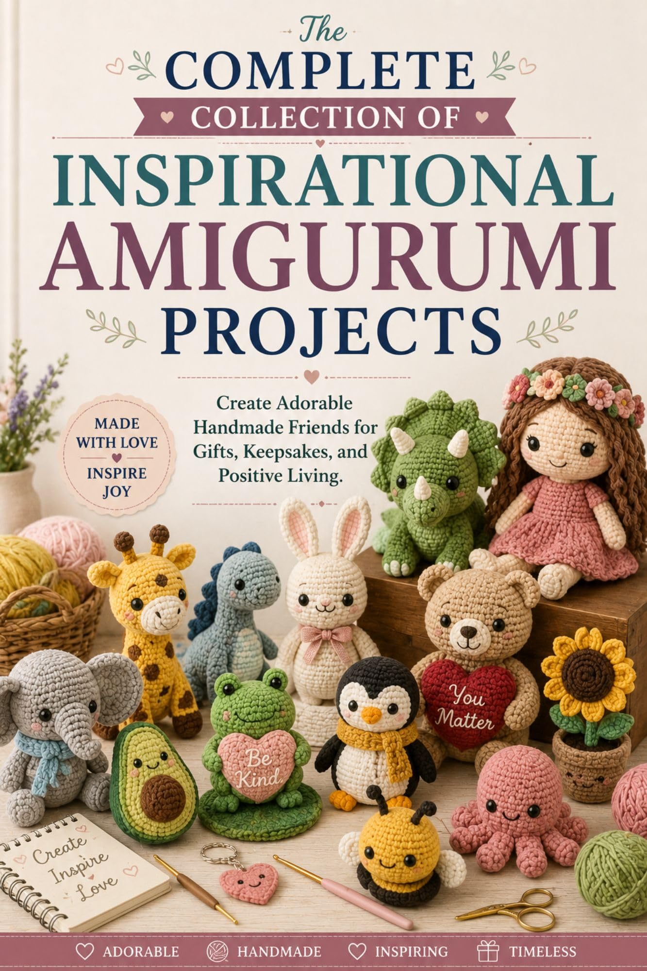 The Complete Collection of Inspirational Amigurumi Projects: Create Adorable Handmade Friends for Gifts, Keepsakes, and Positive Living