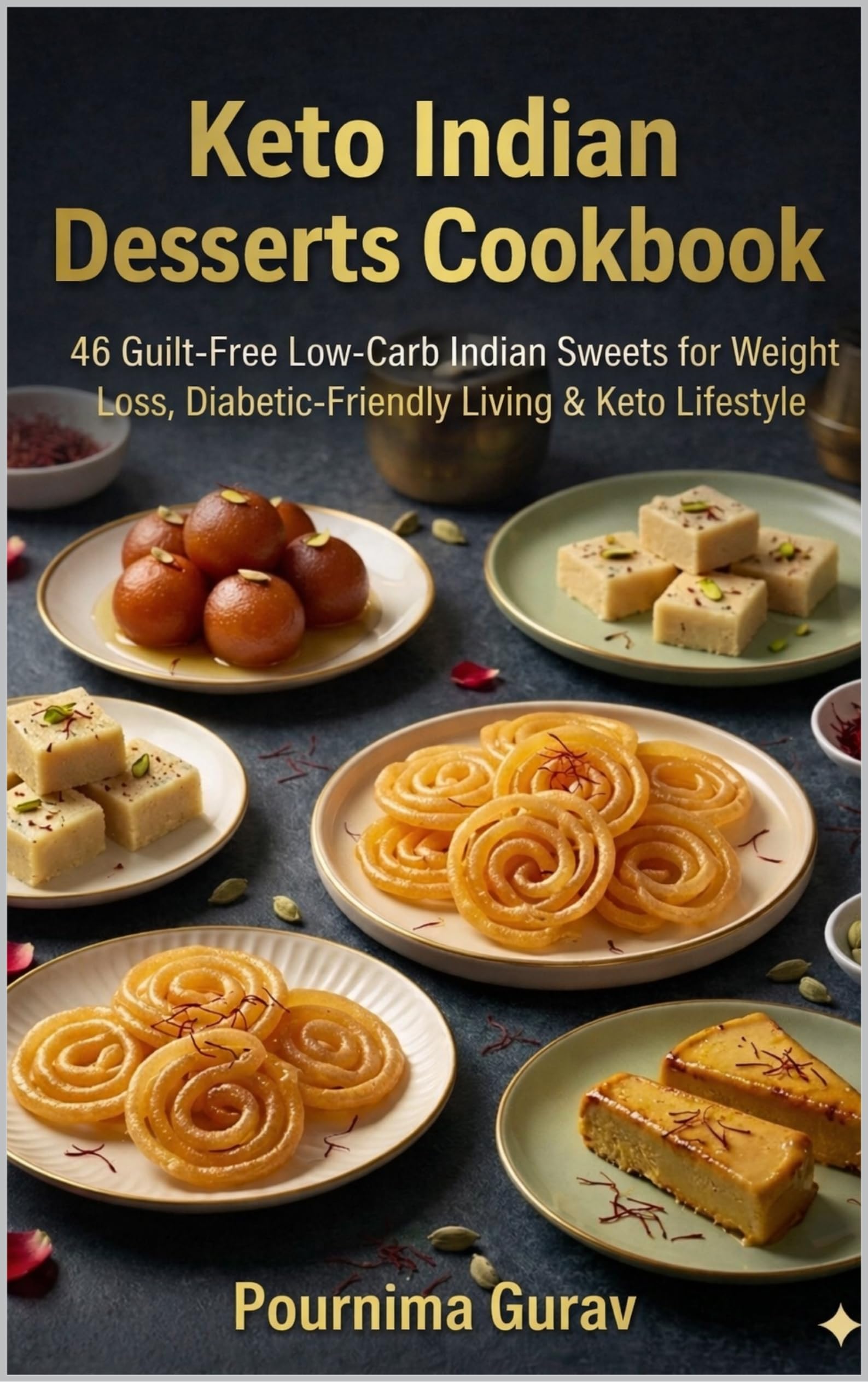 Keto Indian Desserts Cookbook: 46 Guilt-free Low-carb Indian Sweets for Weight Loss, Diabetic-friendly Living & Keto Lifestyle